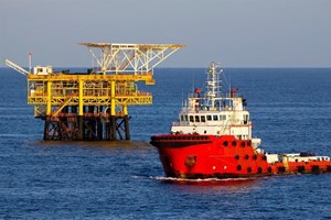 Oil platform supply vessel
